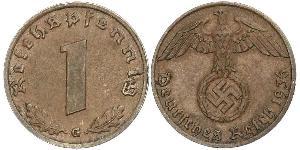1 Pfennig 納粹德國 (1933 - 1945) 青铜 