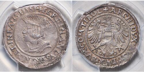 1 Pfundner 奥地利历史 (1156 - 1806) 銀 Ferdinand I, Holy Roman Emperor(1503-1564)