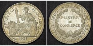 1 Piastre Indochine française (1887-1954) Argent 