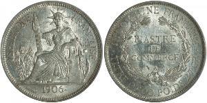 1 Piastre Indochine française (1887-1954) Argent 