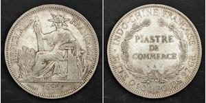 1 Piastre Indochine française (1887-1954) Argent 