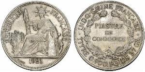 1 Piastre Indochine française (1887-1954) Argent 