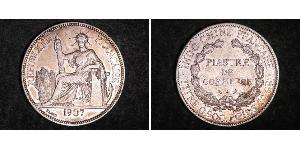 1 Piastre Indochine française (1887-1954) Argent 