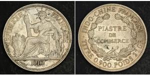 1 Piastre Indochine française (1887-1954) Argent 