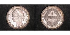 1 Piastre Indocina francese (1887-1954) Argento 