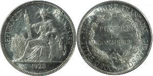 1 Piastre Indocina francese (1887-1954) Argento 