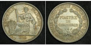 1 Piastre Indocina francese (1887-1954) Argento 