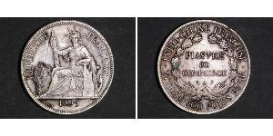 1 Piastre Indocina francese (1887-1954) Argento 