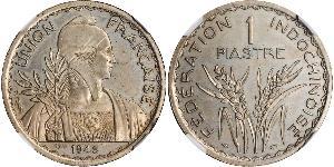 1 Piastre Indochine française (1887-1954) Cuivre/Nickel 