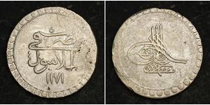 1 Piastre Imperio otomano (1299-1923) Plata Mustafa III (1757 - 1774)