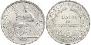 1 Piastre Indochina francesa (1887-1954) Plata 