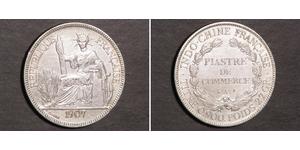 1 Piastre Indochina francesa (1887-1954) Plata 