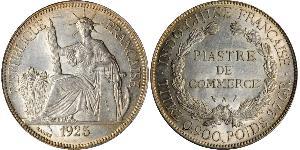1 Piastre Indochina francesa (1887-1954) Plata 