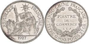 1 Piastre Französisch-Indochina (1887-1954) Silber 
