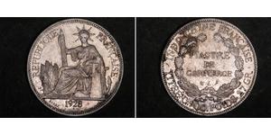 1 Piastre Französisch-Indochina (1887-1954) Silber 