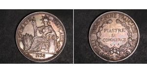 1 Piastre Französisch-Indochina (1887-1954) Silber 