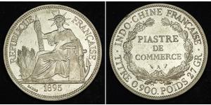 1 Piastre Französisch-Indochina (1887-1954) Silber 