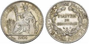 1 Piastre French Indochina (1887-1954) Silver 