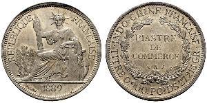 1 Piastre French Indochina (1887-1954) Silver 