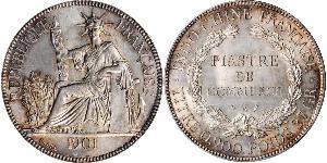 1 Piastre French Indochina (1887-1954) Silver 