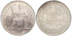 1 Piastre French Indochina (1887-1954) Silver 