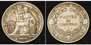 1 Piastre French Indochina (1887-1954) 銀 
