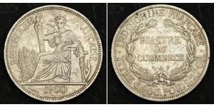 1 Piastre French Indochina (1887-1954) 銀 