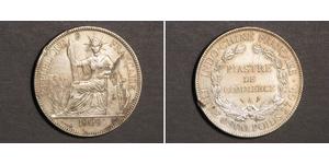 1 Piastre French Indochina (1887-1954) 銀 