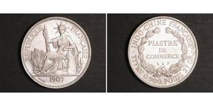1 Piastre French Indochina (1887-1954) 銀 