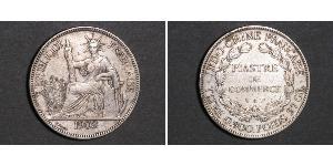 1 Piastre French Indochina (1887-1954) 銀 