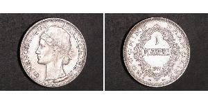1 Piastre French Indochina (1887-1954) 銀 