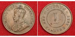 1 Piastre British Cyprus (1914–1960) 銅 乔治五世  (1865-1936)