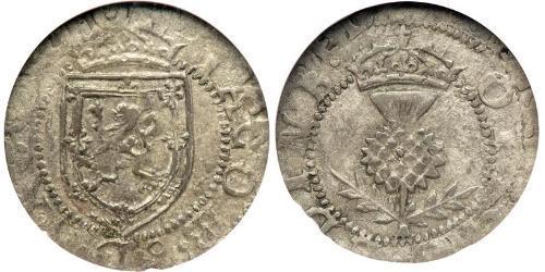 1 Plack Königreich Schottland (843-1707) Silber Jakob I (1566-1625)