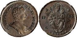 1 Poltura Königreich Ungarn (1000-1918) Kupfer Maria Theresa of Austria (1717 - 1780)