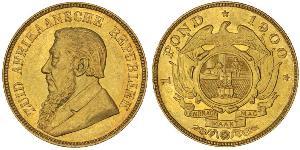 1 Pond South Africa (1910 - ) Gold Paul Kruger (1825 - 1904)
