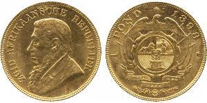 1 Pond Südafrika (1910 - ) Gold Paul Kruger (1825 - 1904)