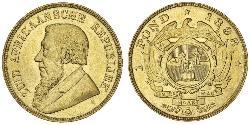 1 Pond Afrique du Sud (1910 - ) Or Paul Kruger (1825 - 1904)