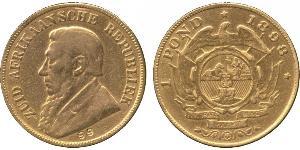 1 Pond Afrique du Sud (1910 - ) Or Paul Kruger (1825 - 1904)
