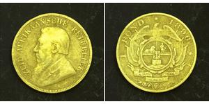 1 Pond Afrique du Sud (1910 - ) Or Paul Kruger (1825 - 1904)