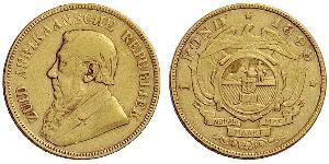 1 Pond Sudafrica (1910 - ) Oro Paul Kruger (1825 - 1904)