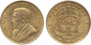 1 Pond Sudáfrica (1910 - ) Oro Paul Kruger (1825 - 1904)