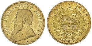 1 Pond Sudáfrica (1910 - ) Oro Paul Kruger (1825 - 1904)