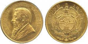 1 Pond Sudáfrica (1910 - ) Oro Paul Kruger (1825 - 1904)
