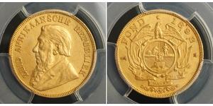 1 Pond Sudáfrica (1910 - ) Oro Paul Kruger (1825 - 1904)