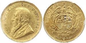 1 Pond Sudáfrica (1910 - ) Oro Paul Kruger (1825 - 1904)