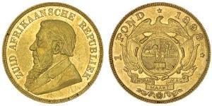 1 Pond Південно-Африканська Республіка (1910 - ) Золото Поль Крюгер (1825 - 1904)