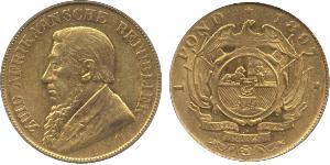 1 Pond Южно-Африканская Республика (1910 - ) Золото Крюгер, Пауль (1825 - 1904)