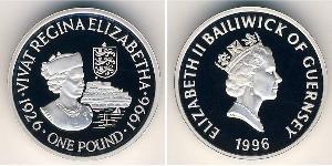 1 Pound Guernsey Argento 