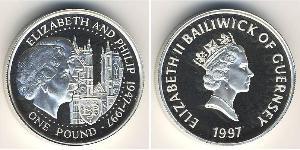 1 Pound Guernsey Argento 