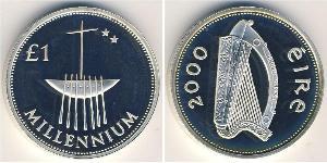 1 Pound Irlanda (1922 - ) Argento 